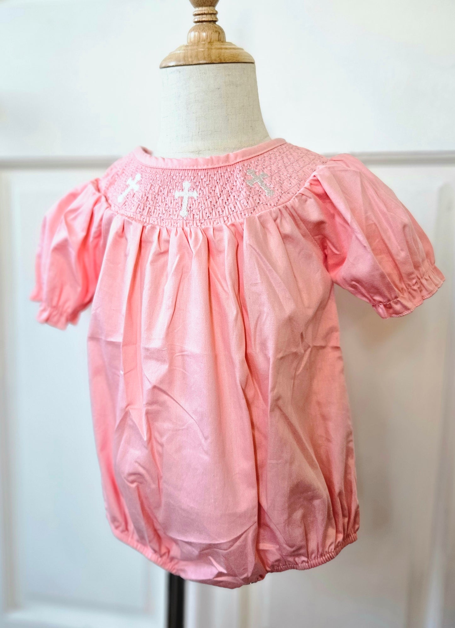 Blush Cross Girls Bubble