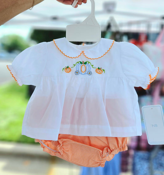 Pumpkins and Princesses Diaper Set