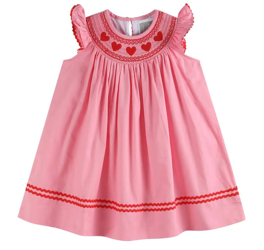 Valentine's Smocked Dress #434
