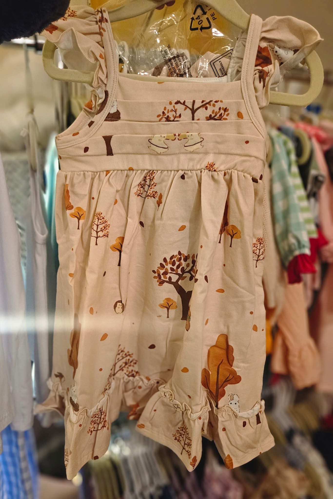 Fall Trees Girl Tank Dress