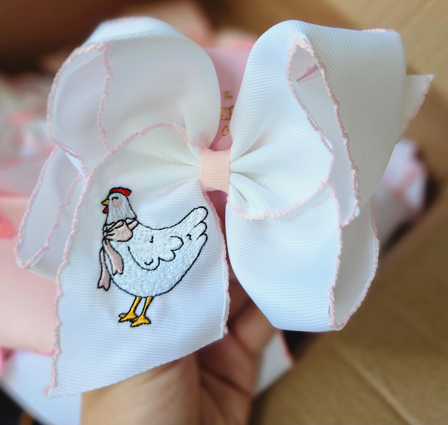 Chicken Clip Bow