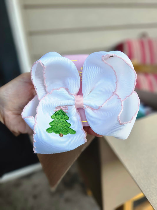 Pink Bow Tree Clip Bow