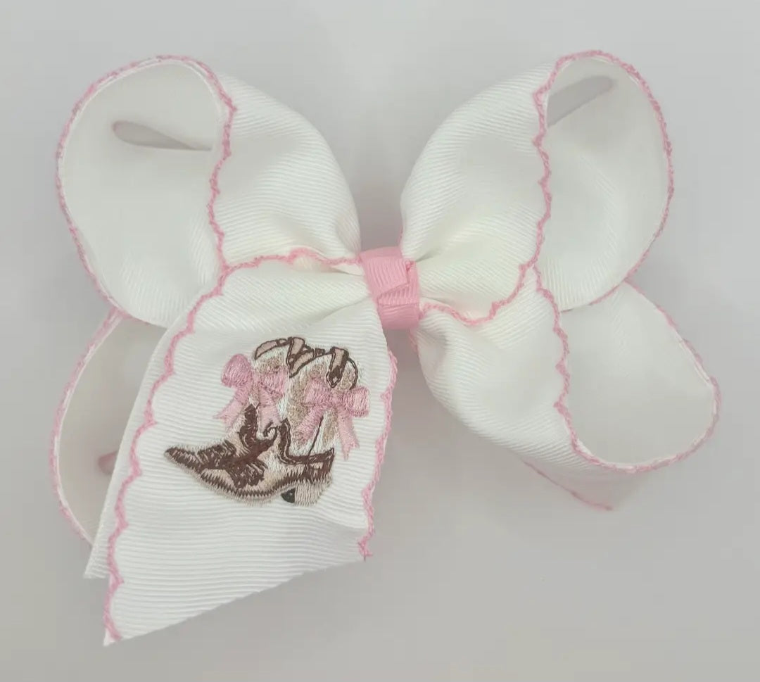 Cowgirl Boots Clip Hairbow