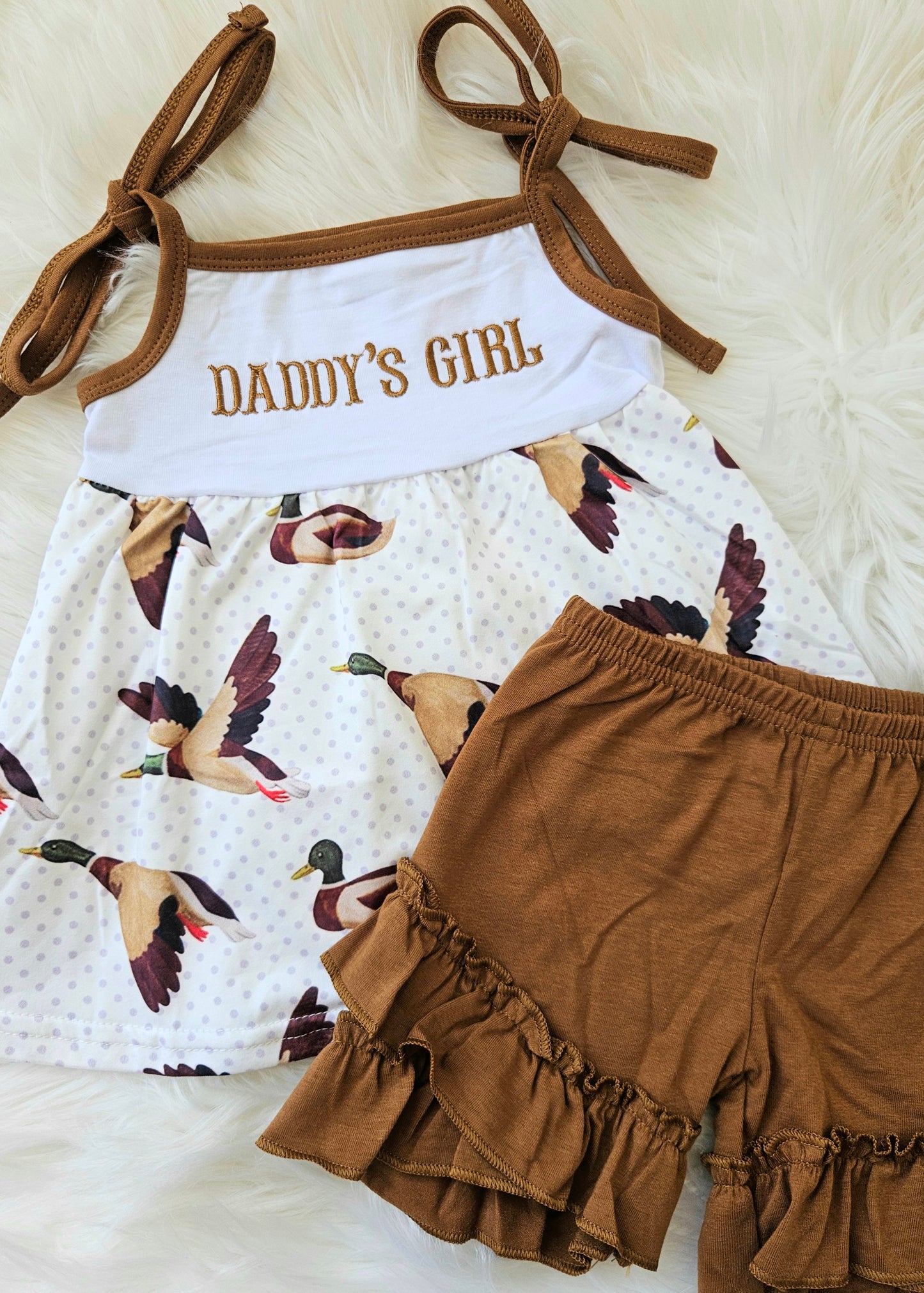 Daddy's Girl Mallard Short Set #500