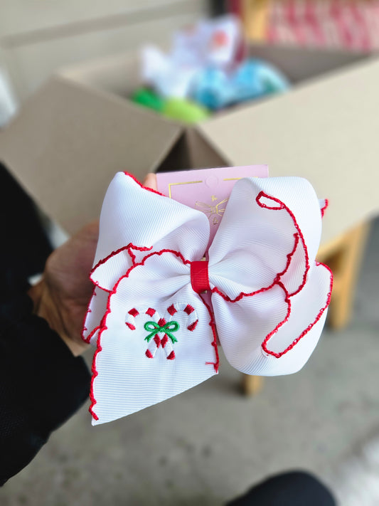 Candy Cane Headband Hairbow