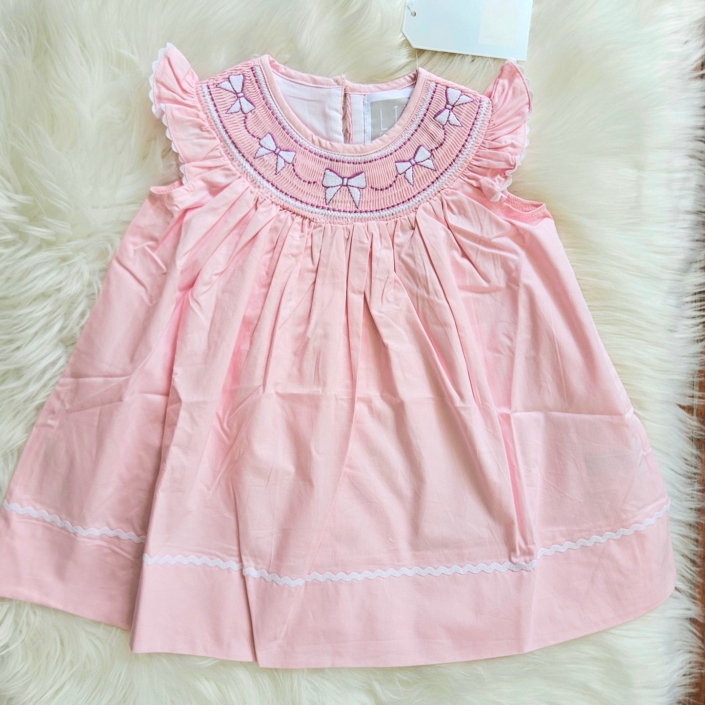 Bows and Ruffles Smock Dress