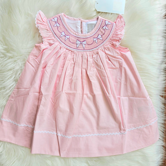 Bows and Ruffles Smock Dress