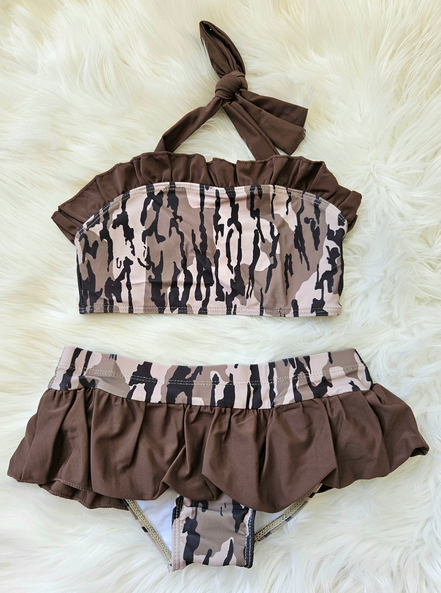 Tree Camo Girls 2 pc Bathing Suit #518