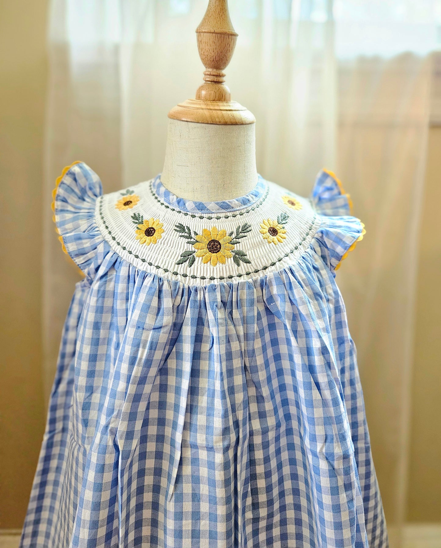 Sunflower Smocked Dress