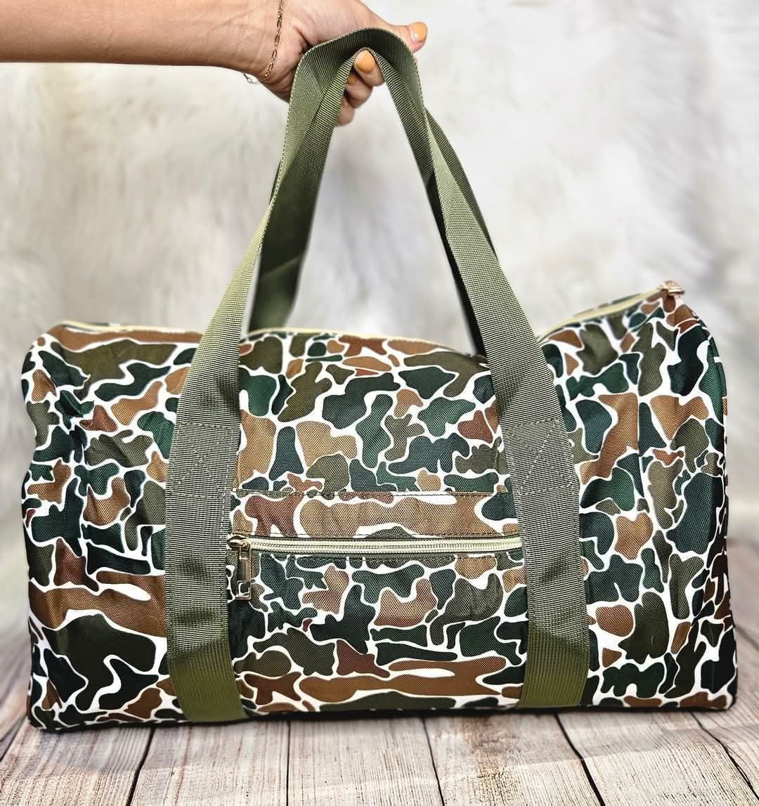 Dark Camouflage Boys Duffle