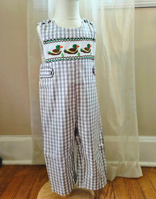 Lucky Duck Boys Smocked Jonjon