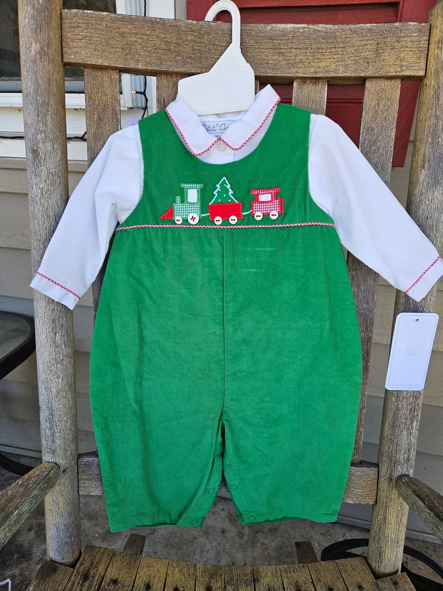 Boys Christmas Train Longall 2 pc Set