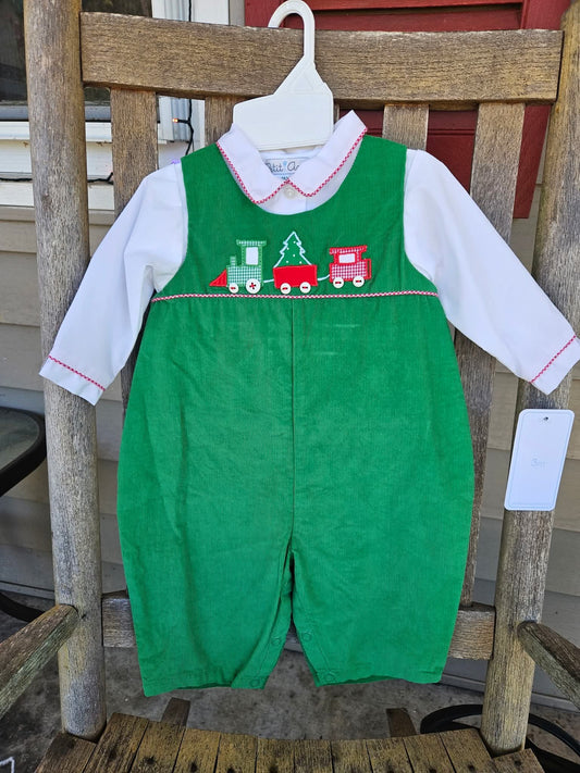 Boys Christmas Train Longall 2 pc Set