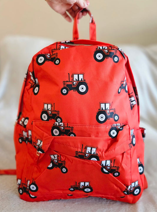 Red Tractor Boys Backpack