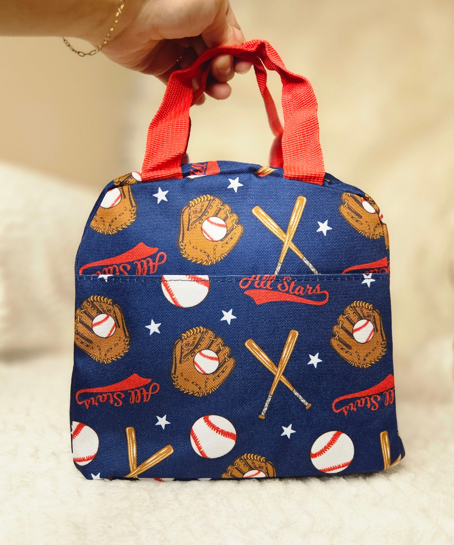 Baseball Navy/Red Lunch Box
