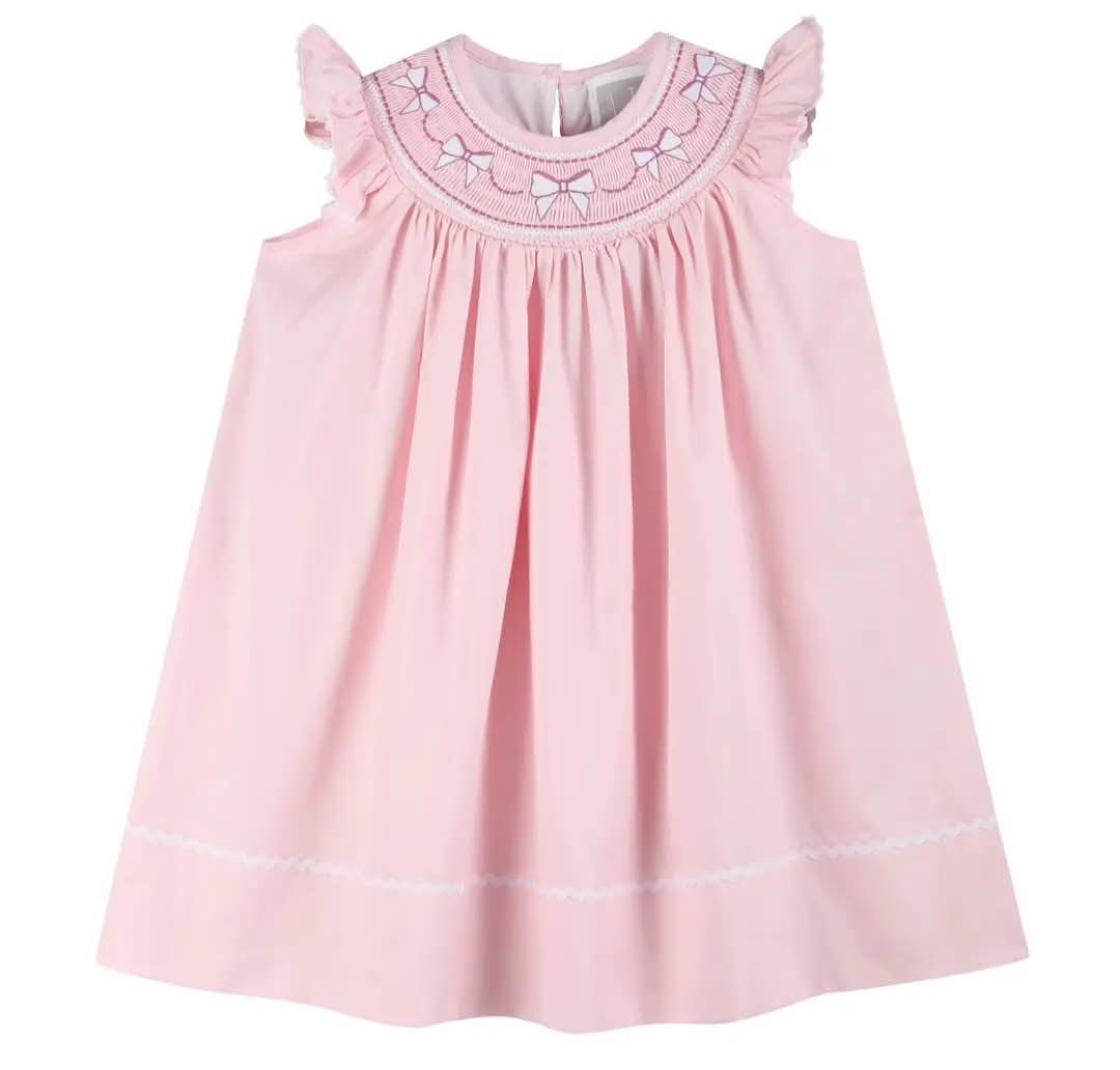 Bows and Ruffles Smock Dress