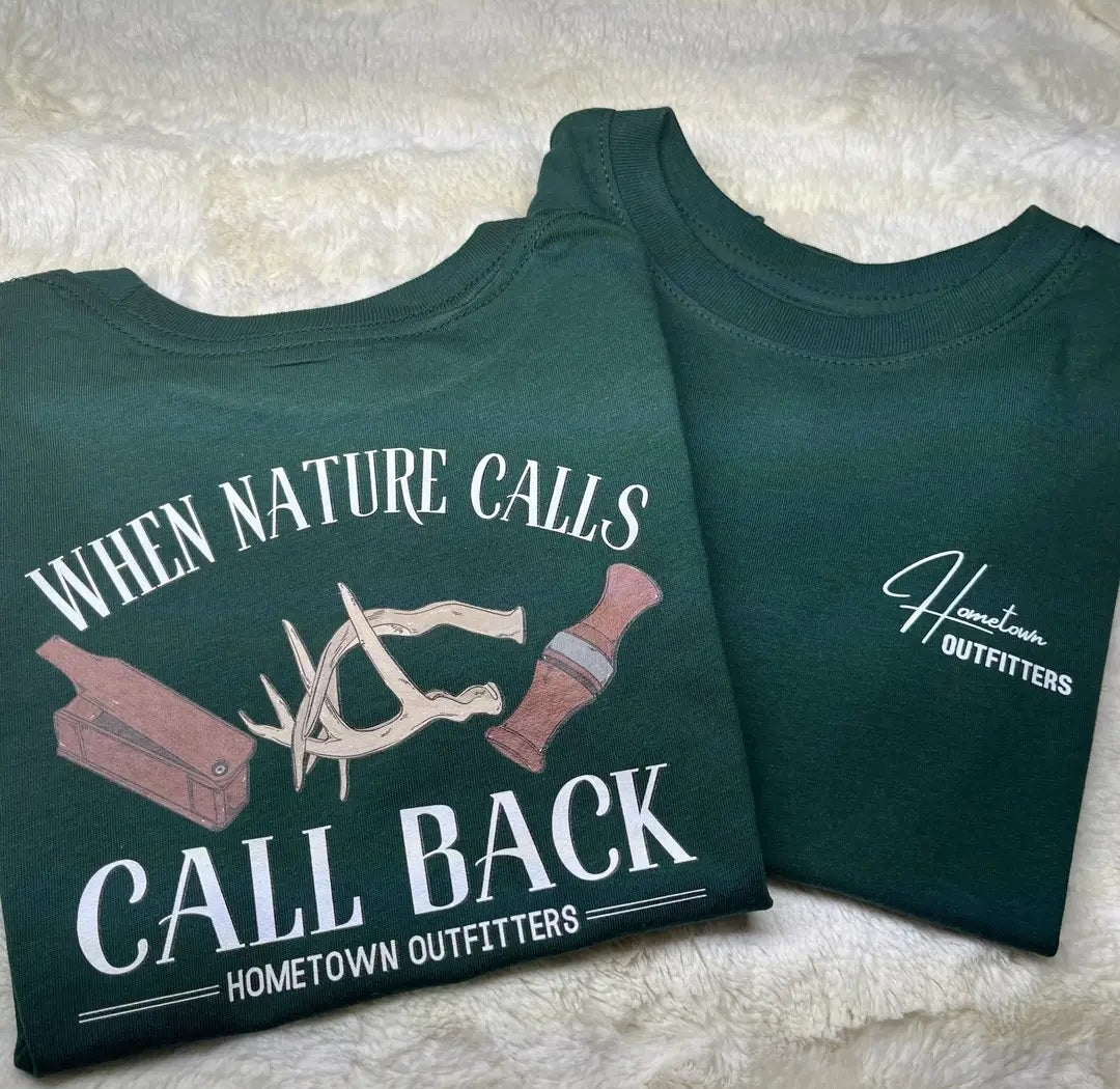 "Call Back" Forrest Green Boys Tee Shirt #524
