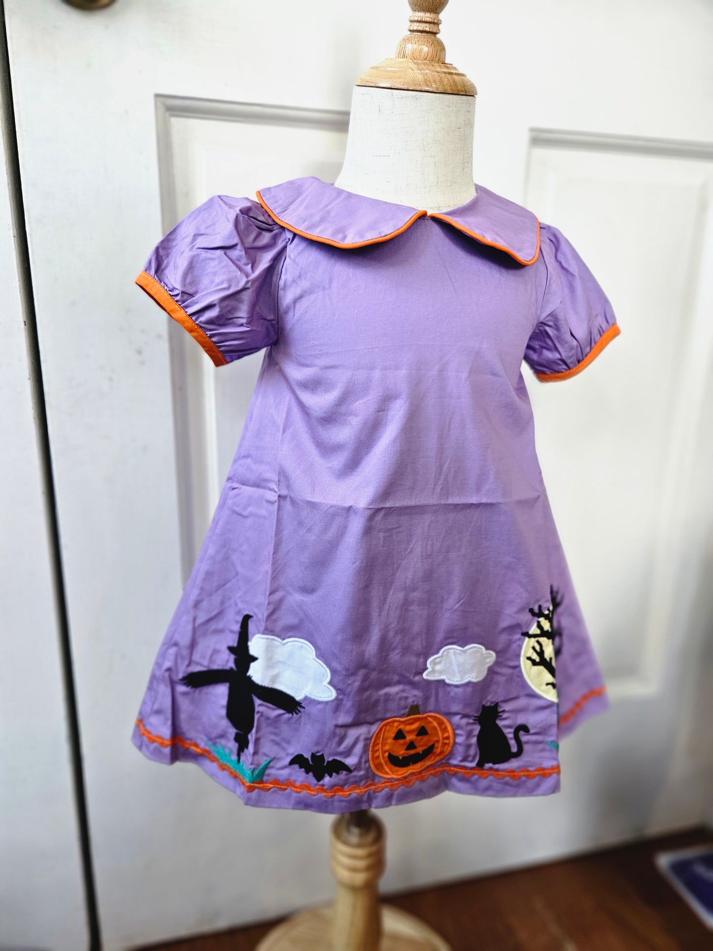 Lavender Embroidered Halloween Dress