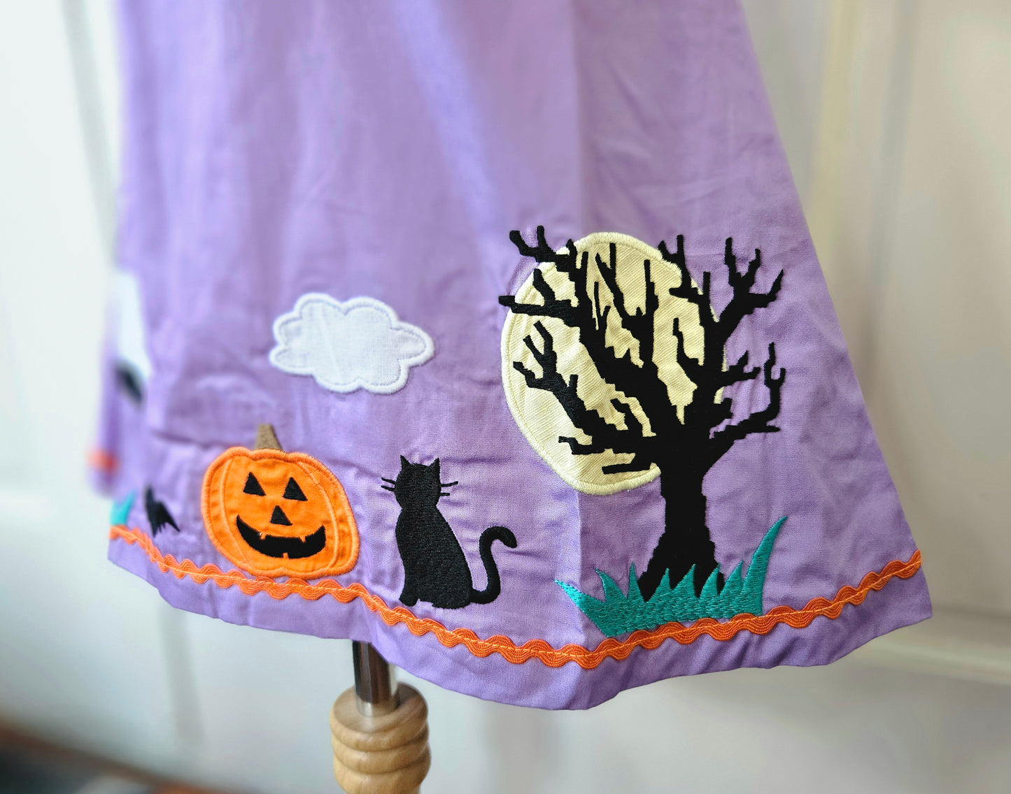 Lavender Embroidered Halloween Dress
