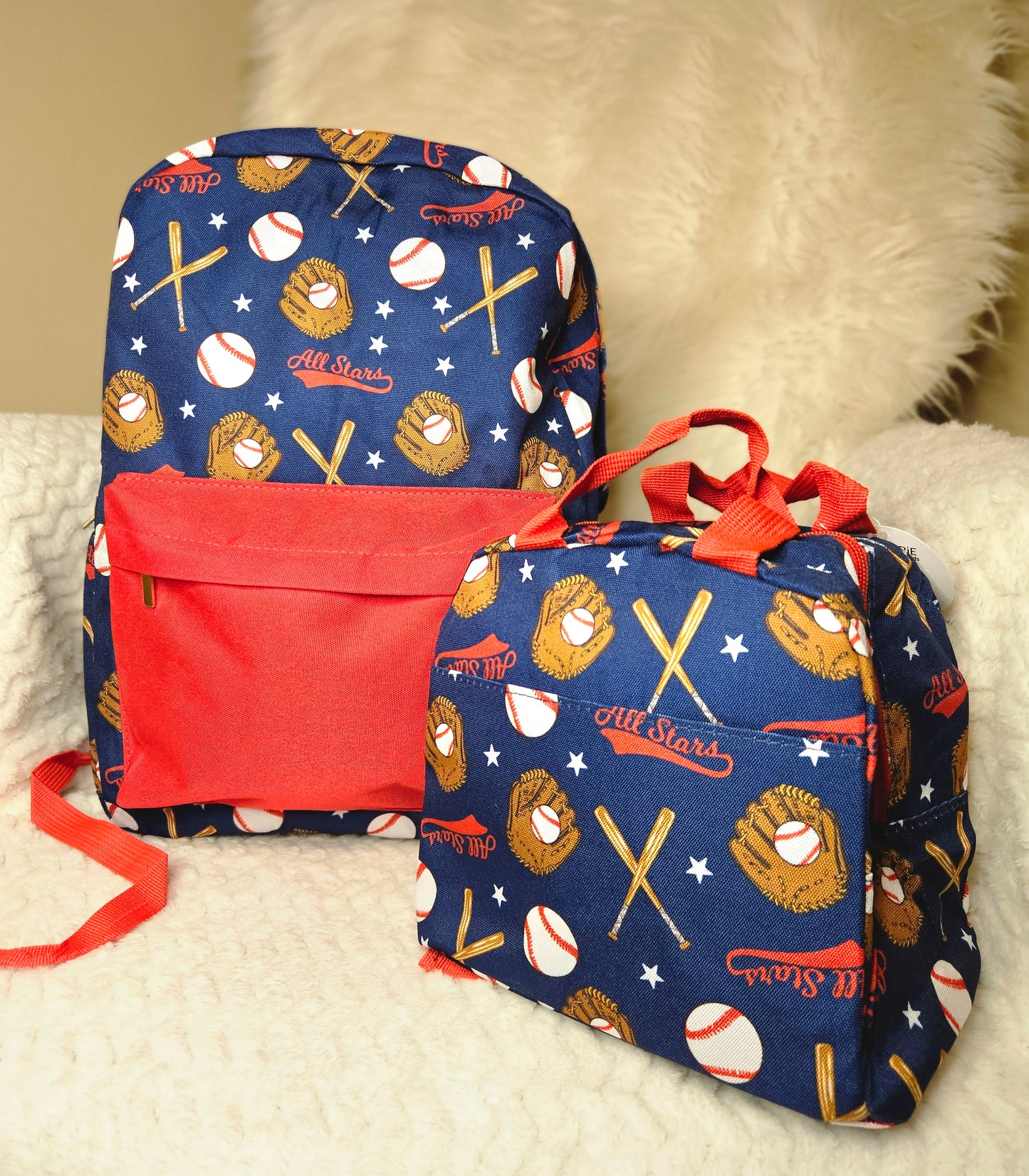 Baseball Navy/Red Backpack