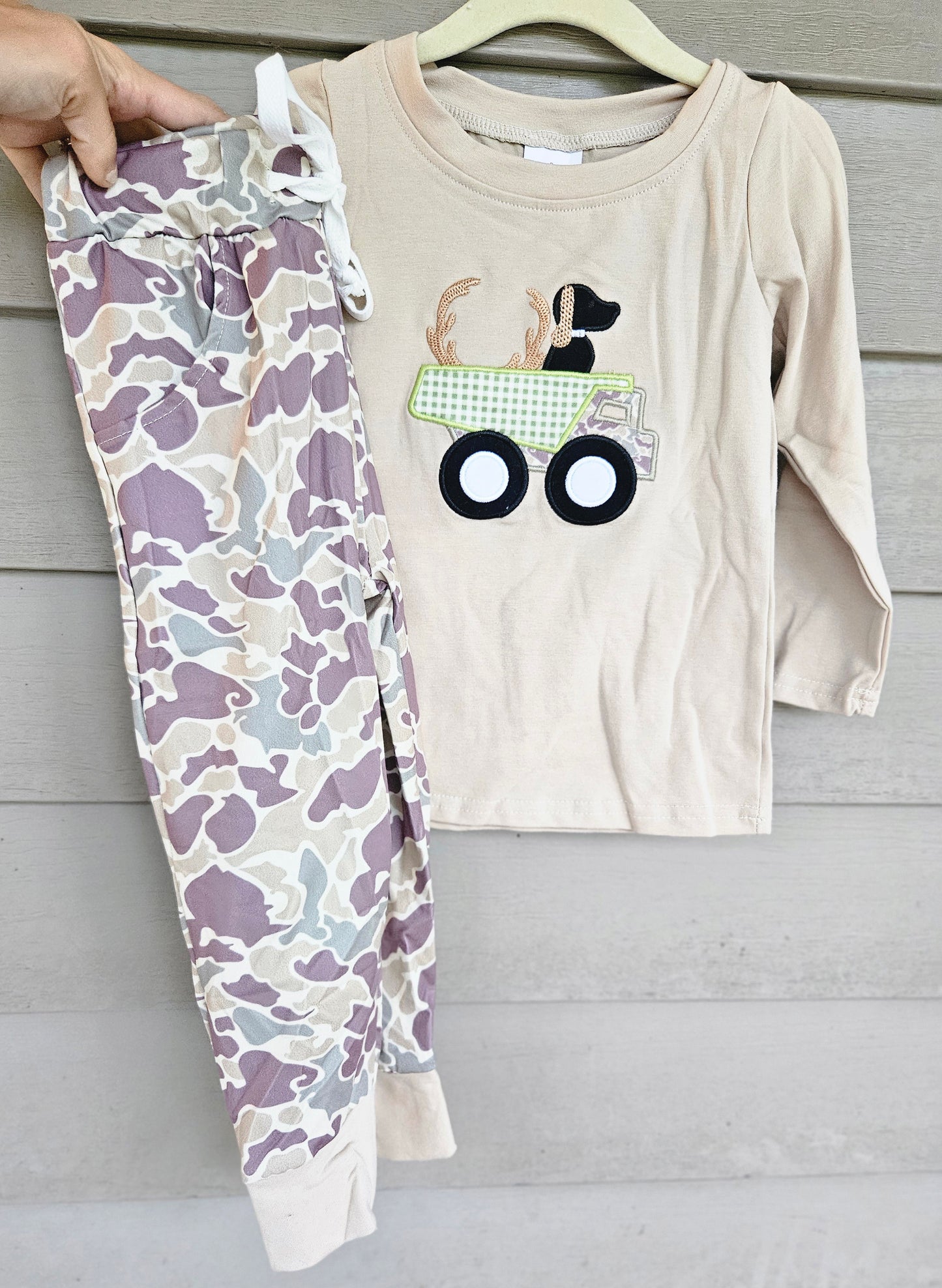 Dog, Truck, Deer Jogger Set