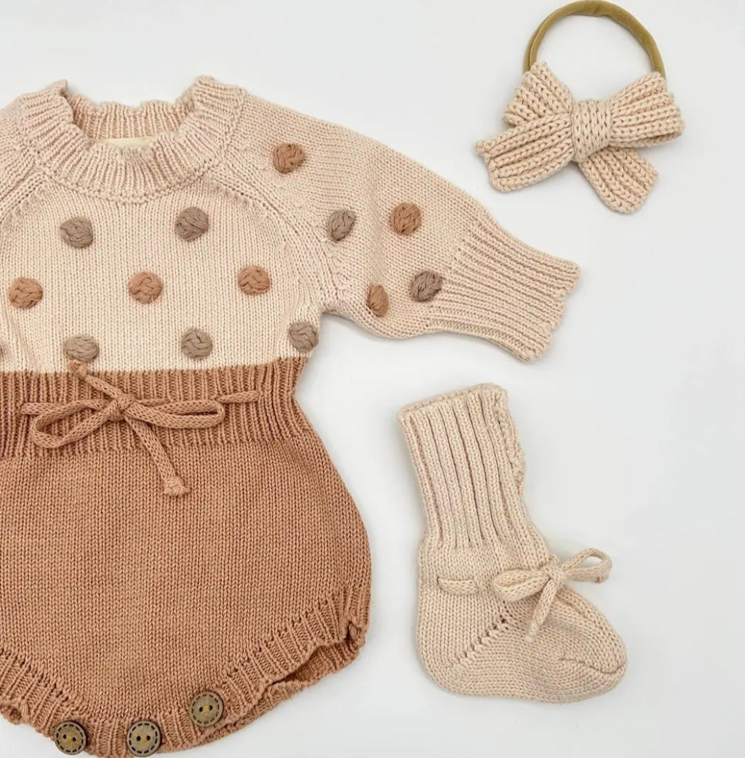 Girls Polka Dot Sweater Bubble #355