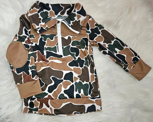 Boys Camo Fall Pullover