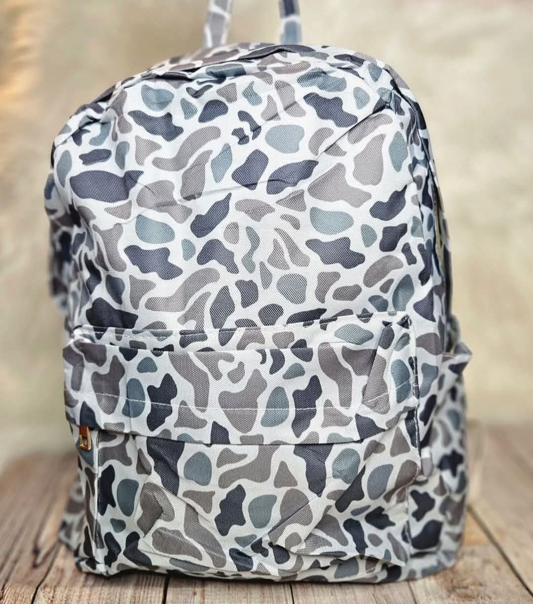 Grey Camo Backpack