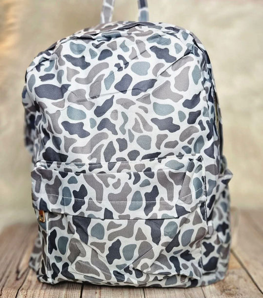 Grey Camo Backpack