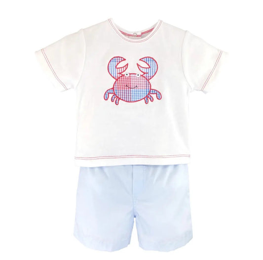 Summer Boys Crab Short Set #555