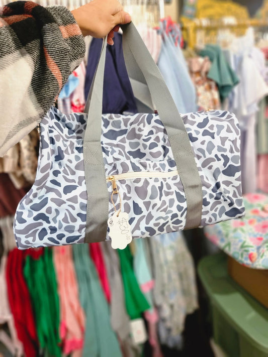 Grey Camo duffle