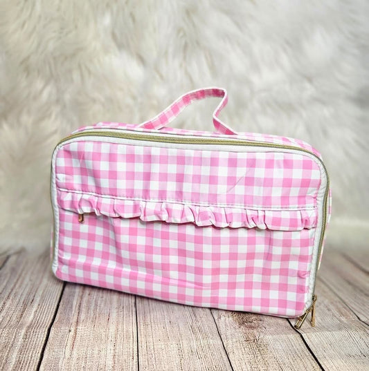 Pink Plaid Lunchbox