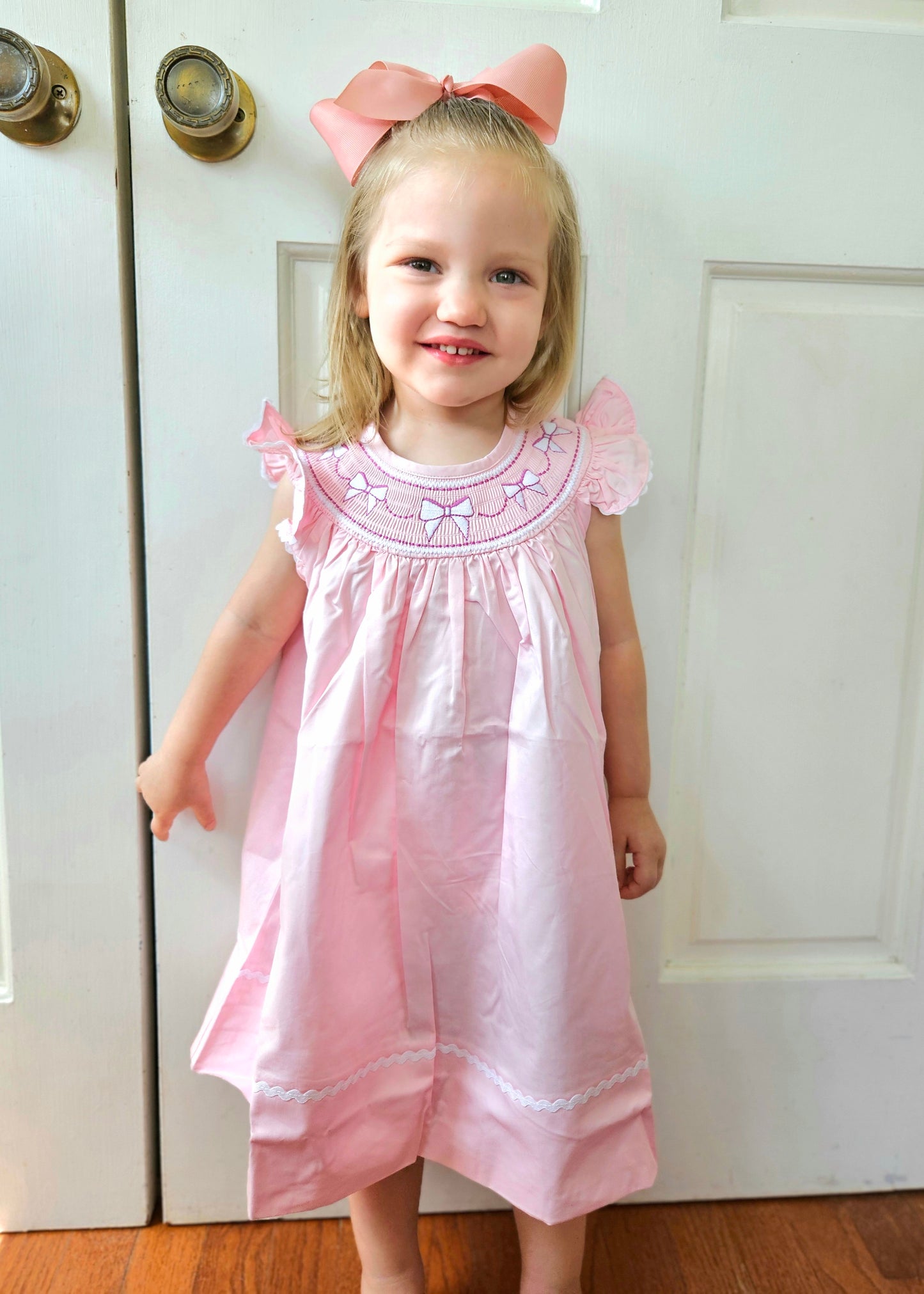 Bows and Ruffles Smock Dress