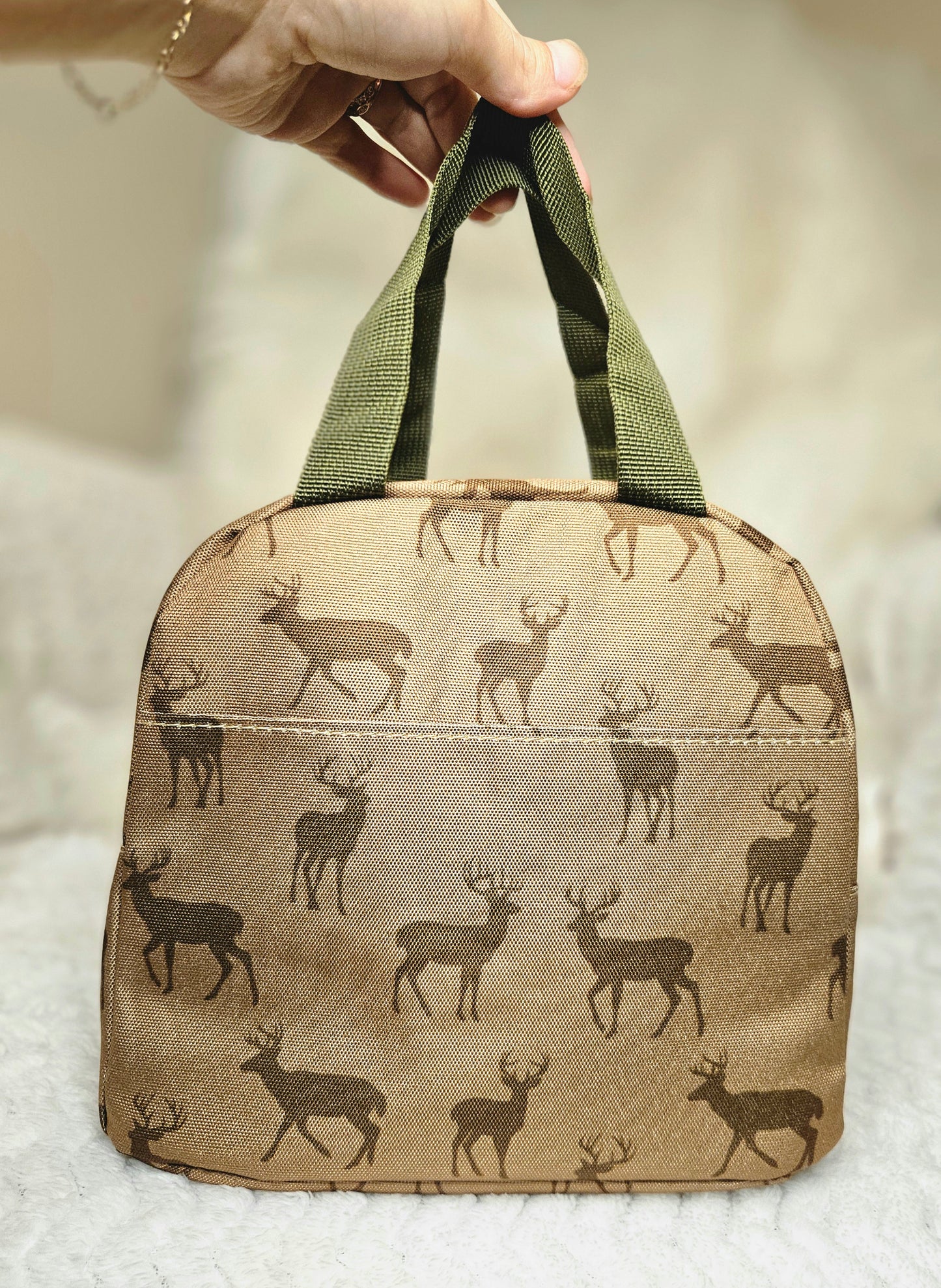 Deer hunting Brown/Green Lunch Box