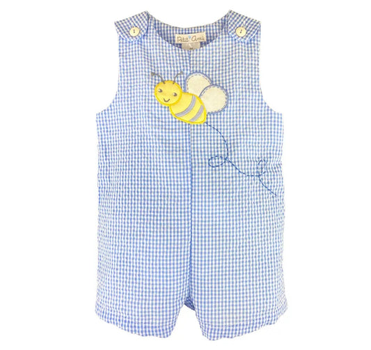 Boys Embroidered Bumble Bee Summer Romper #554