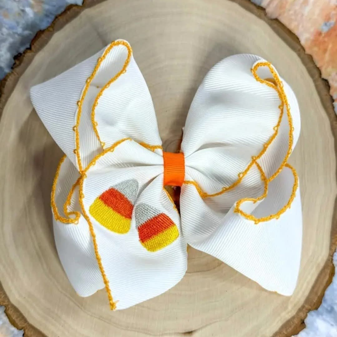 Candy Corn Clip Bow