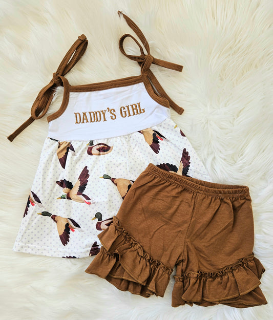 Daddy's Girl Mallard Short Set #500