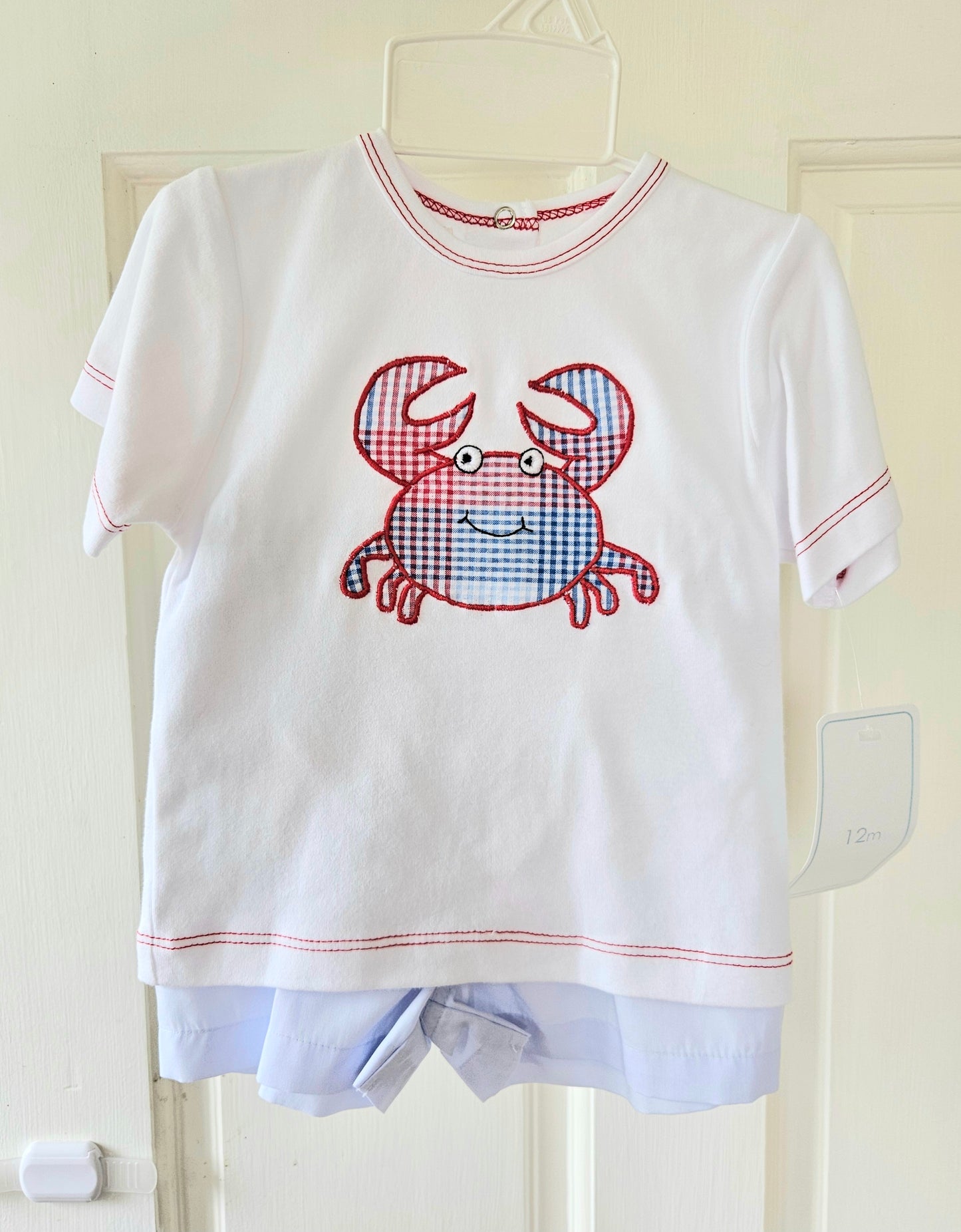 Summer Boys Crab Short Set #555