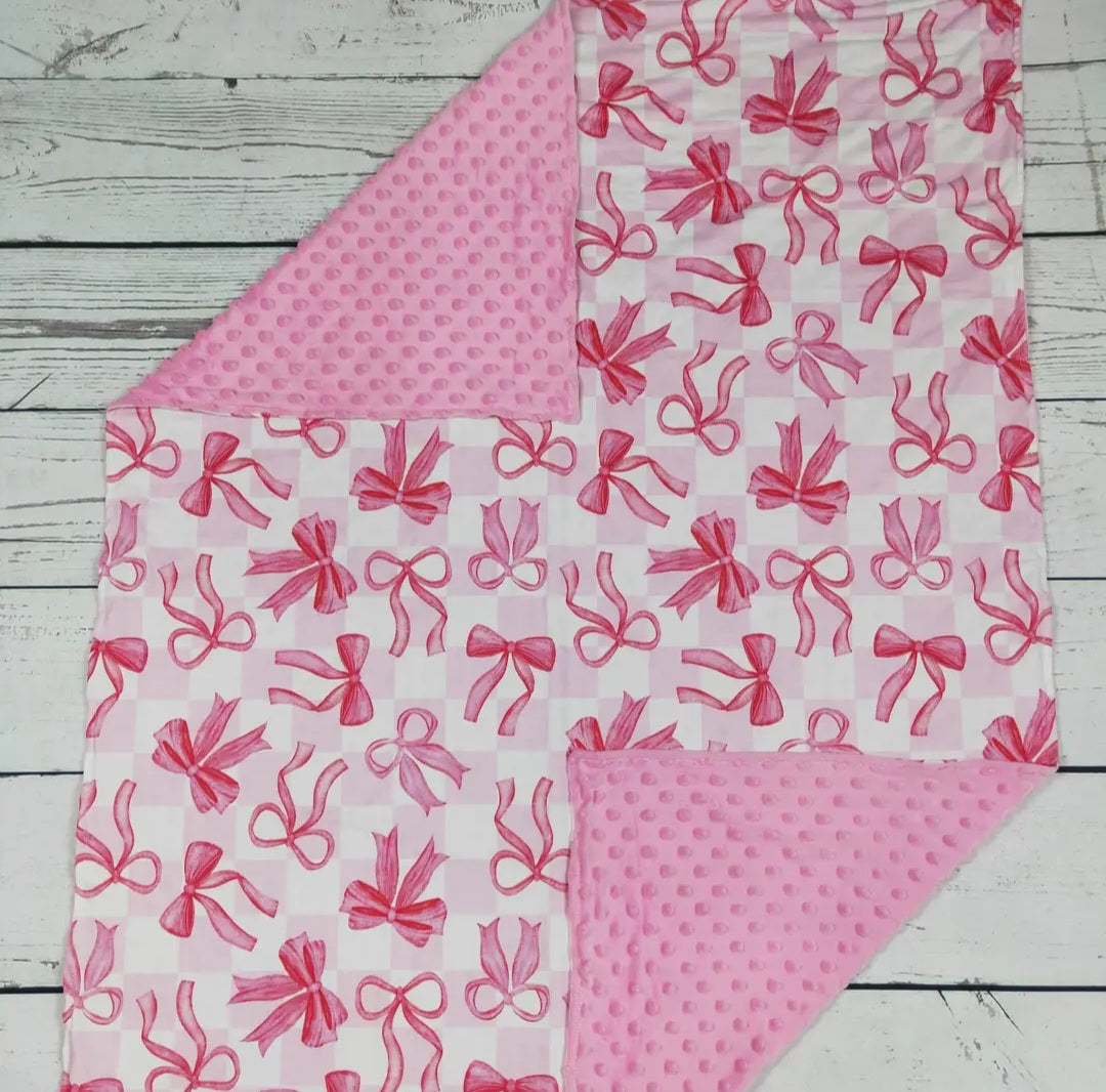 Girls Ribbons and Bows Blanket
