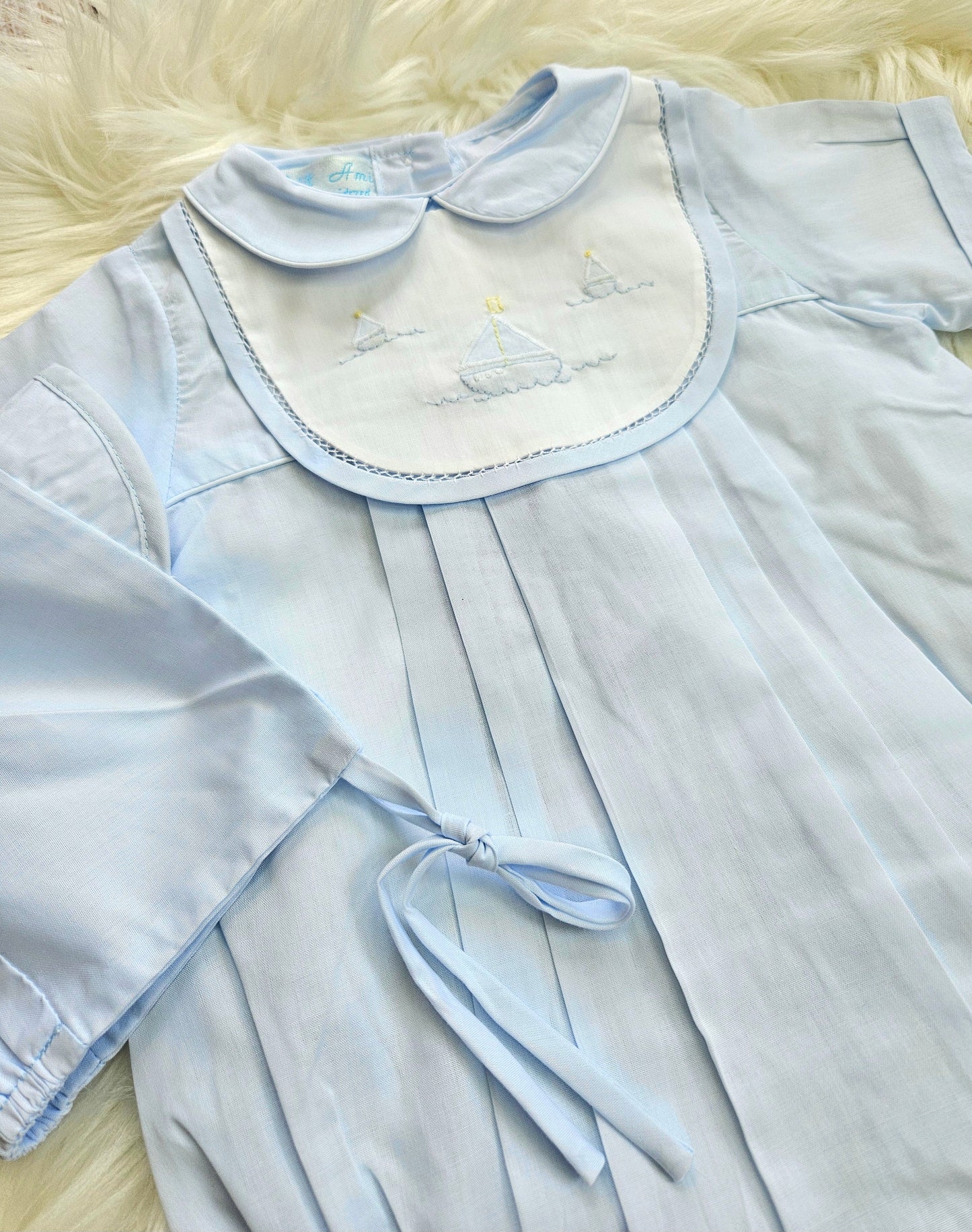 Sail Boat Boys Heirloom Bubble