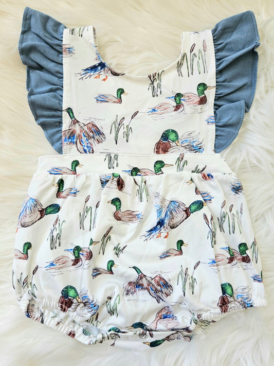Mallard Duck Girls Ruffle Bubble #520