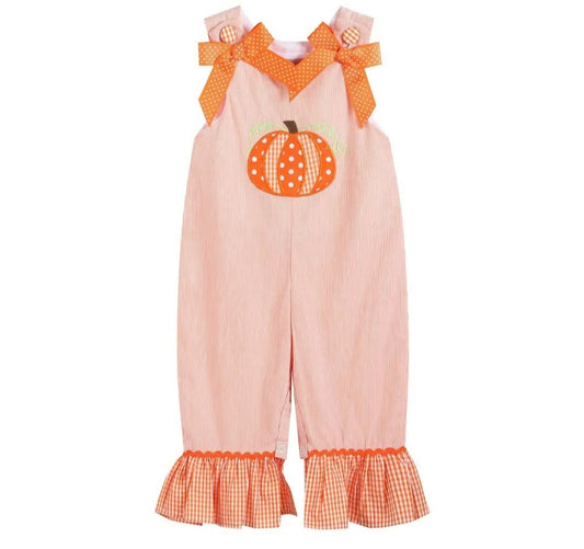 Polka-Dot-Pumpkin Girls Fall Jumper