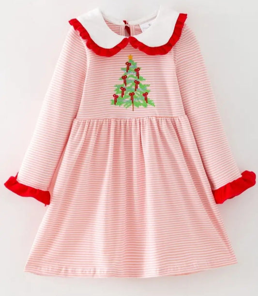 Ribbon Tree Christmas Dress #585
