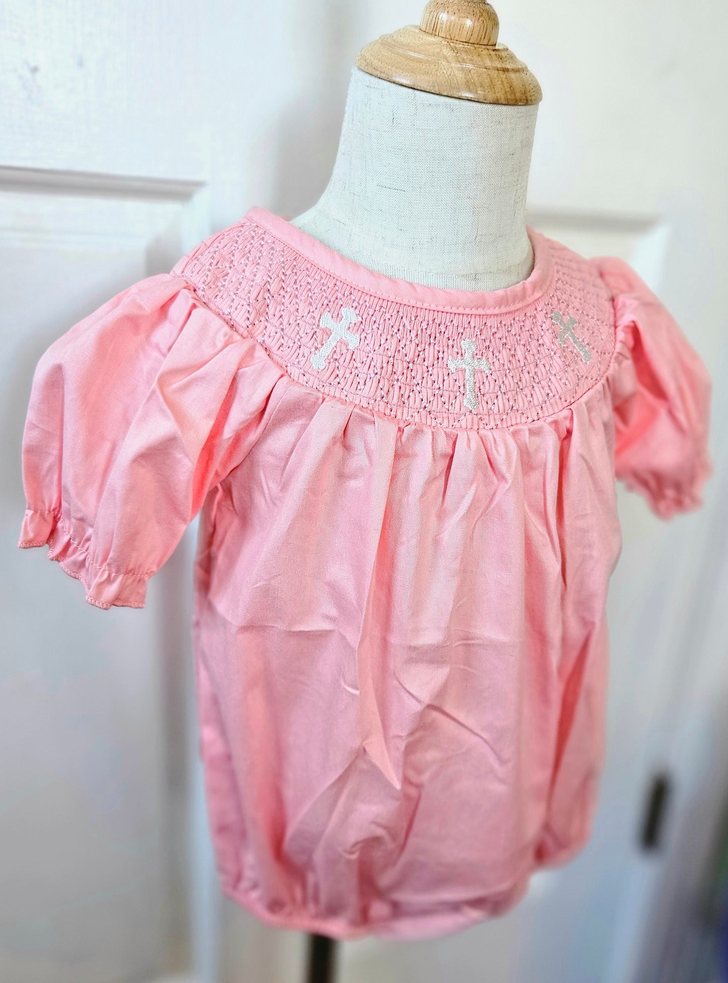 Blush Cross Girls Bubble
